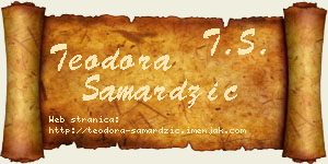 Teodora Samardžić vizit kartica